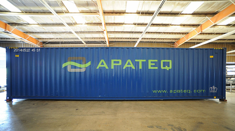 OilPaq module in 40' shipping container