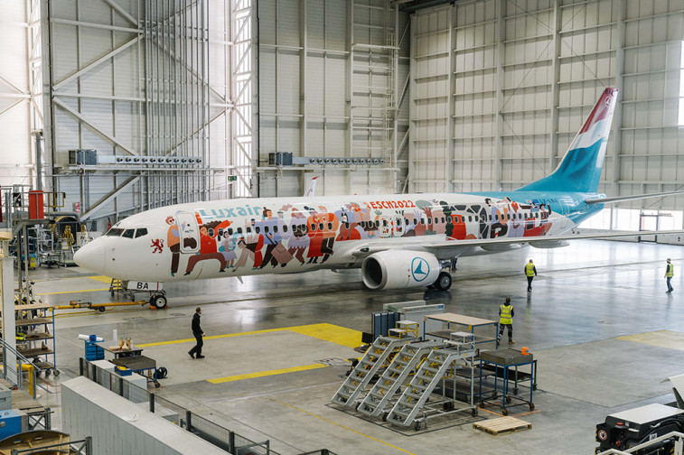 Stickers on LX-LBA (3) © Luxair