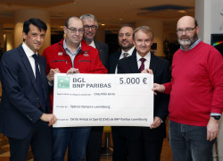BGL BNP Paribas - Remise de chèque - Special Olympics Luxembourg CAS
