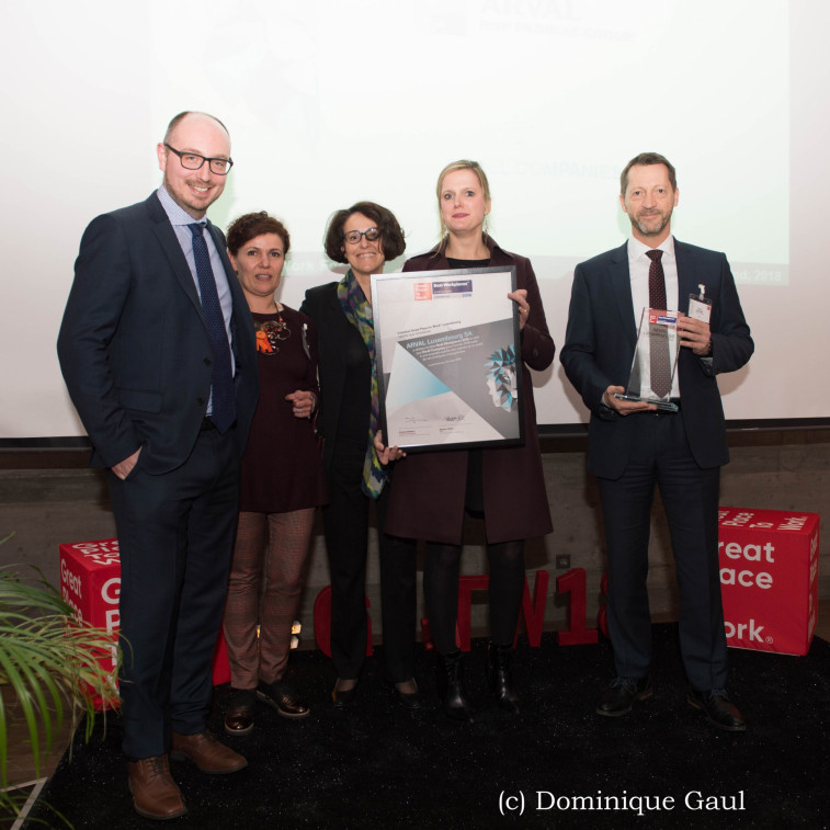 Arval Luxembourg certifié « Best Workplace Luxembourg 2018 » pour la 2e