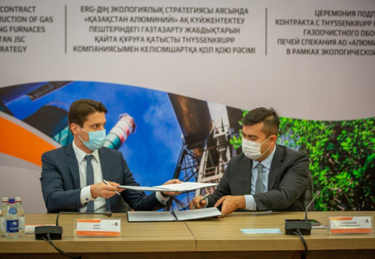 Signing ceremony for a new agreement between Eurasian Resources Group annd thyssenkrupp Industrial Solutions (002)