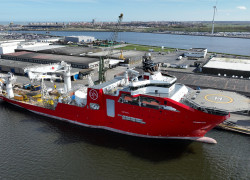 Cable-Laying Vessel Connector will install the Pentland Firth interconnector between Orkney Island of Hoy and Scotland 